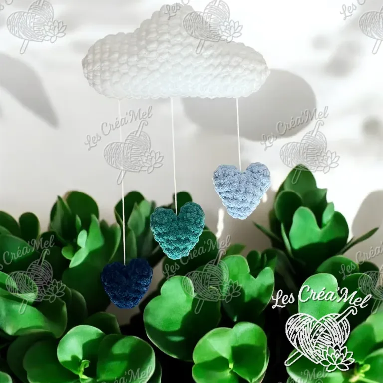 Nuage pluie de coeur